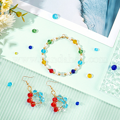 24 стиль стеклянные бусины нити EGLA-PH0001-23