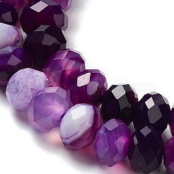 Натуральный полосатый агат / полосатые агатовые бусы G-E605-A02-01D