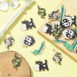 20шт 5 стиля подвески из сплава с эмалью&nbsp;ENAM-CJ0005-74