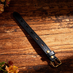 Bracelets en cordon de cuir de vachette allié pour femmes et hommes&nbsp;BJEW-WH20007-15C