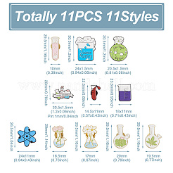 11 шт. 11 шт. штифта для химической эмали&nbsp;JEWB-KS0001-11