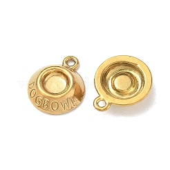 Cabochon-Fassungen für Anhänger aus Edelstahl 304&nbsp;SA-CBAE5AC-21G