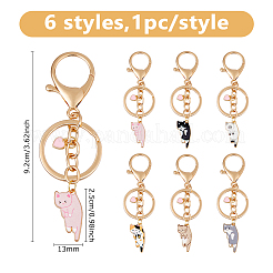 6 шт. брелки из эмалированного сплава KEYC-DC00037