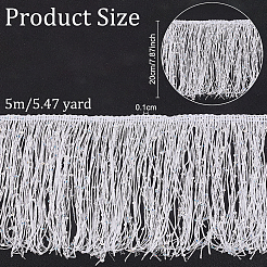 5 м блестящего полиэстерового кружева с кисточками OCOR-OC0001-38A