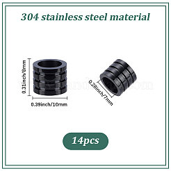 14 pz perline in acciaio inossidabile 304&nbsp;STAS-SC0020-83