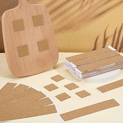 自己接着コルクシート  正方形  155x30x2mm  スクエア：30x30mm  5pcs /シート&nbsp;DIY-WH0816-097G