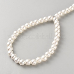 Пластиковый поводок для домашних животных с имитацией жемчуга&nbsp;AJEW-WH20097-071