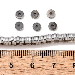 Немагнитные синтетический гематит бисер пряди G-K011-4x1mm-02