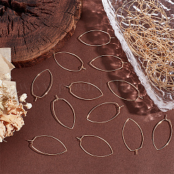 70 шт. Латунные серьги-кольца KK-BBC0014-95