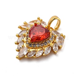 Латунные микро проложить кубического циркония подвески&nbsp;KK-V009-26G-02