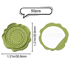 50шт. клейкие восковые наклейки DIY-SD0001-69G