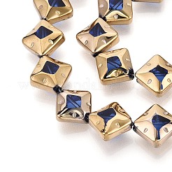 Стеклянные бусины с гальваническим покрытием &nbsp;EGLA-T021-24C