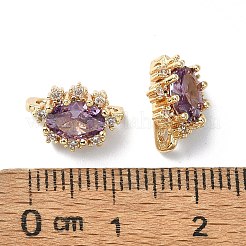 Латунные многорядные звенья с темной орхидеей и кубическим цирконием FIND-Z029-11A