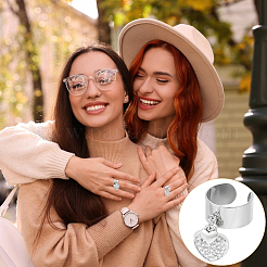 Кольца-манжеты из нержавеющей стали 304 RJEW-UN00014