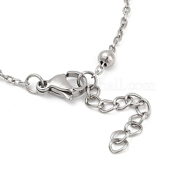 Браслет-спутник из нержавеющей стали 304 для женщин BJEW-E111-08P-A