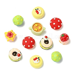 35 шт. 7 стиля непрозрачных смоляных кабошонов&nbsp;RESI-CJ0005-08