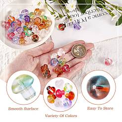 96шт 8 цвета прозрачные стеклянные бусины&nbsp;GLAA-SZ0001-92