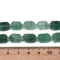 Природный зеленый бисер пряди клубники кварца&nbsp;G-C098-A36-01