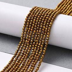 Chapelets de perles en verre électroplaqué&nbsp;GLAA-H021-01A-FP04