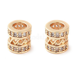 Латунные микропаве из прозрачного кубического циркония KK-U028-21G