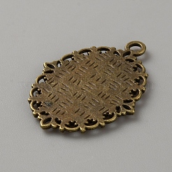 Tibetischer Stil Zink Legierung Anhänger Fassungen&nbsp;FIND-WH0111-569AB