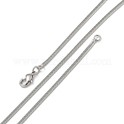 2 мм стойка покрытие латунные цепочки елочка ожерелья для женщин мужчин MAK-L044-20P