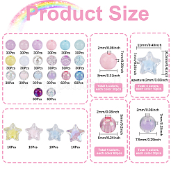 760шт акриловые бусины&nbsp;OACR-SP0001-37