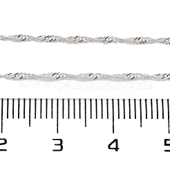 925 двойная цепочка из стерлингового серебра&nbsp;LS-STER-P064-03S