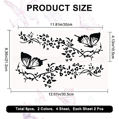 4 шт. 2-х цветные ПВХ мультяшные самоклеящиеся наклейки на автомобиль&nbsp;STIC-GF0001-34