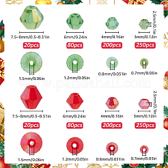 Рождественская тема смешанные стили гальванизированные стеклянные бусины EGLA-SC0001-35