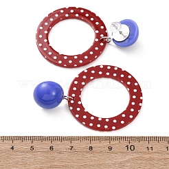 Ohrstecker aus Legierung und Kunstharz&nbsp;EJEW-T055-05
