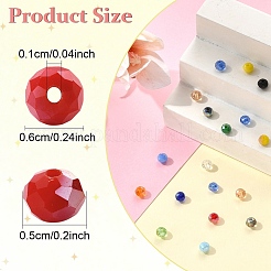 500шт 10 цвета гальванические стеклянные бусины&nbsp;EGLA-YW0001-81