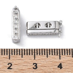 925 застежка-твистер из стерлингового серебра с кубическим цирконием&nbsp;STER-WH0007-28C-P