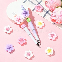 10шт 5 цвета силиконовые бусины&nbsp;SIL-CJ0003-17