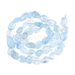 Природные Аквамарин бисер нитей&nbsp;LS-G-R445-8x10-36