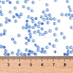 TOHOラウンドシードビーズ  日本製シードビーズ  （189)色光沢クリスタル/カリビアンブルー  8/0  3mm  穴：1mm  約10000個/ポンド&nbsp;SEED-TR08-0189