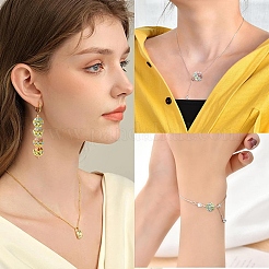 10 шт. круглые латунные эмалевые бусины&nbsp;KK-YW0003-59