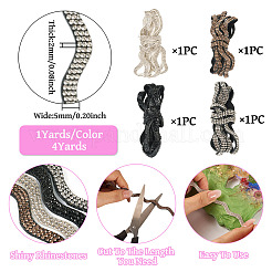 Лента со стразами 4 цвета OCOR-TA0003-08