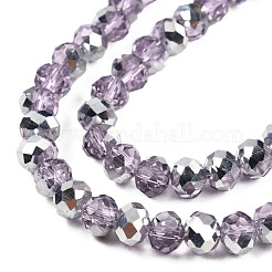 Гальванизируйте прозрачное стекло бисер нитей&nbsp;EGLA-A034-T6mm-M27