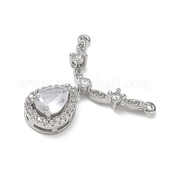 Pendentifs en laiton zircon cubique transparent&nbsp;CU-CBA5C42-07P