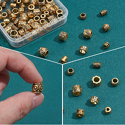 100 pièces 10 styles de perles en alliage de zinc de style tibétain&nbsp;FIND-SP0005-93