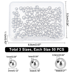 150 pz 3 perline in acciaio inossidabile&nbsp;STAS-CA0001-27