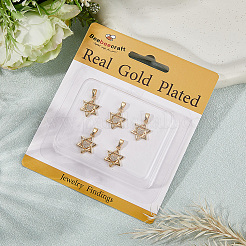 16шт латунные подвески с микропаве и кубическим цирконием KK-BBC0019-73