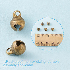 300 шт. латунные подвески-колокольчики KK-HY0003-77