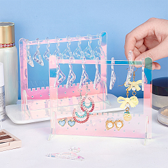 Акриловый дисплей серьги стойки EDIS-WH0021-18