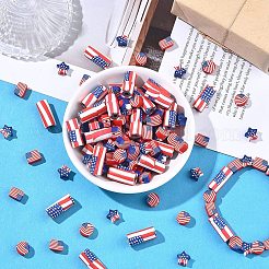 80pcs 4 Arten handgemachte Polymer-Ton-Perlen&nbsp;CLAY-YW0002-71