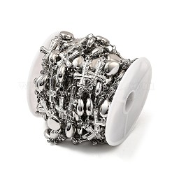 Крест из нержавеющей стали 304 с каплевидными звеньями CHS-G042-09P