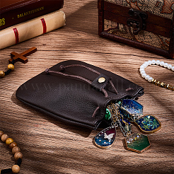 Кошельки для монет из коровьей кожи AJEW-WH20002-33A-01