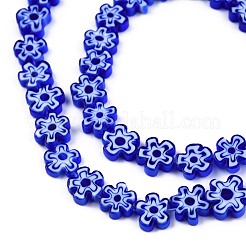 Millefiori a mano fili di perline di vetro&nbsp;LAMP-N029-017B-10
