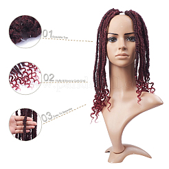 Кудрявые искусственные волосы крючком&nbsp;LS-OHAR-G005-12A